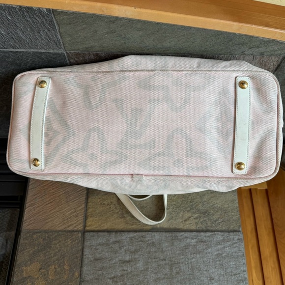 Louis Vuitton Marc Jacobs Monogram Tahitienne Cabas PM tote bag pink canvas 2008 - Picture 7 of 13